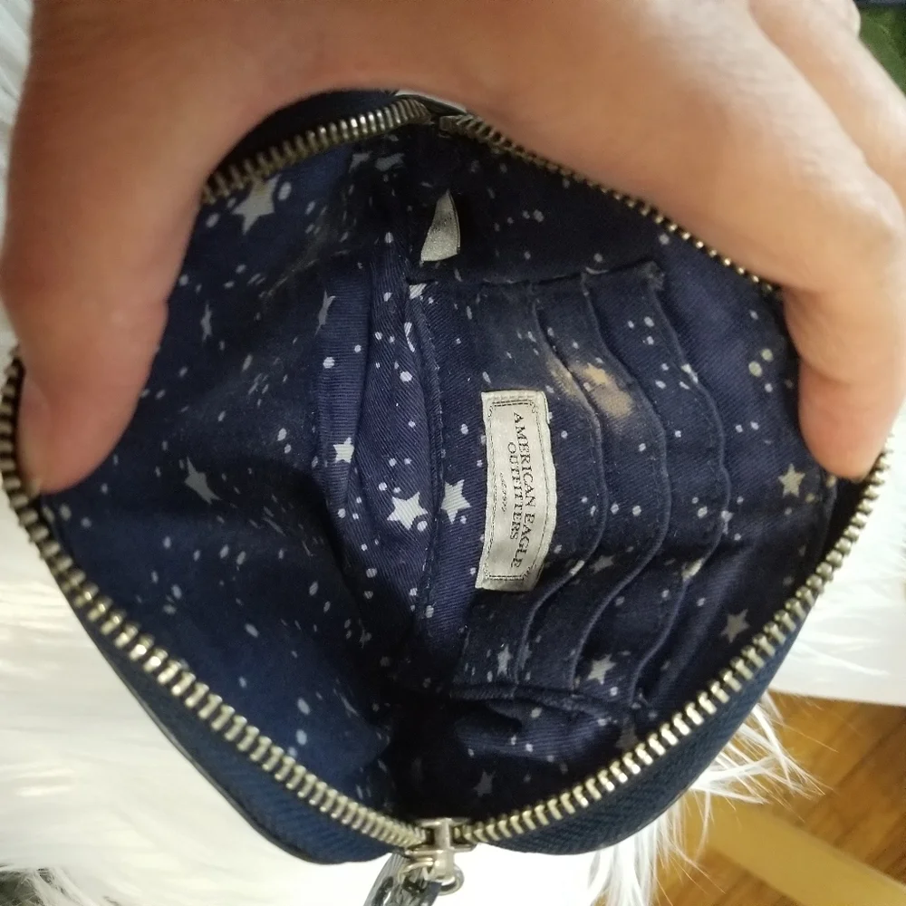 AMERICAN EAGLE Blue Wristlet Bag..